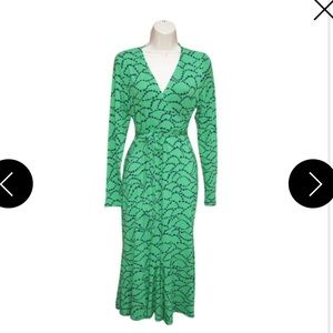 BUNDLE DEAL Boden Green Wrap Dress/Polka Dot Dress